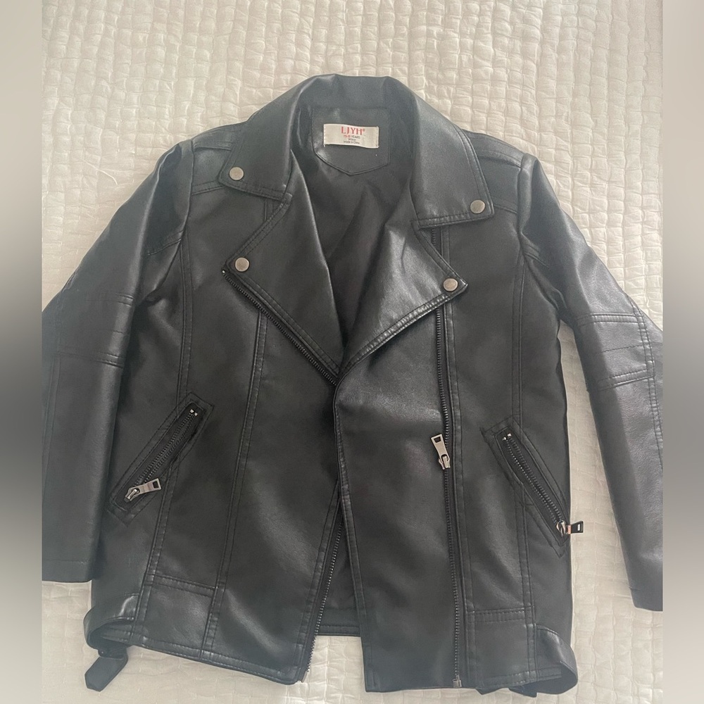 Youth faux leather jacket